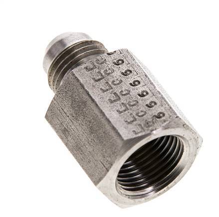 JIC Reduziernippel G3/8'' Innengewinde x UNF 9/16''-18 Außengewinde Edelstahl 275bar (3863.75psi)