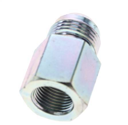 JIC Reduziernippel G1/2'' Innengewinde x UN 1-1/16''-12 Außengewinde Stahl 210bar (2950.5psi)