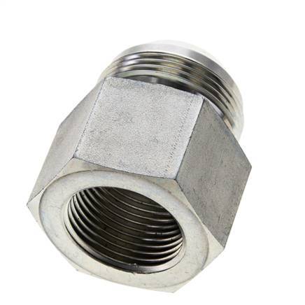 JIC Reducing Nipple G1'' Female x UN 1-5/8''-12 Male Steel 140bar (1967.0psi)