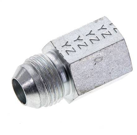 JIC Reduziernippel G3/8'' Innengewinde x UNF 3/4''-16 Außengewinde Stahl 275bar (3863.75psi)