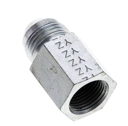 JIC Reduziernippel G3/8'' Innengewinde x UNF 3/4''-16 Außengewinde Stahl 275bar (3863.75psi)