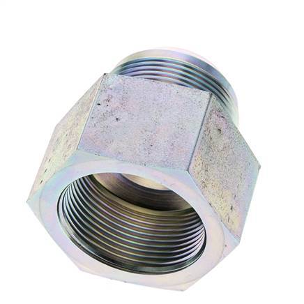 JIC Reduziernippel G1 1/2'' Innengewinde x UN 1-7/8''-12 Außengewinde Stahl 105bar (1475.25psi)