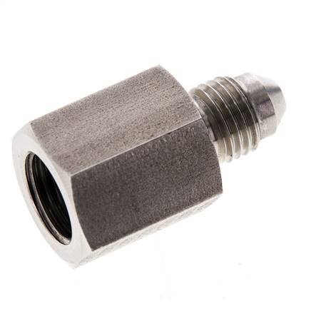 JIC Reduziernippel G1/4'' Innengewinde x UNF 7/16''-20 Außengewinde Edelstahl 310bar (4355.5psi)