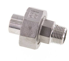 Gerader Verschraubungsstutzen R3/8'' Außengewinde x 17,2mm Schweißende Edelstahl konische Dichtung 16bar (224,8psi)
