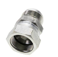 JIC-Nippel UN 1-5/16''-12 Stecker x Buchse Stahl 170bar (2388.5psi)