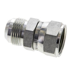 JIC-Nippel UN 1-3/16''-12 Stecker x Buchse Stahl 170bar (2388.5psi)