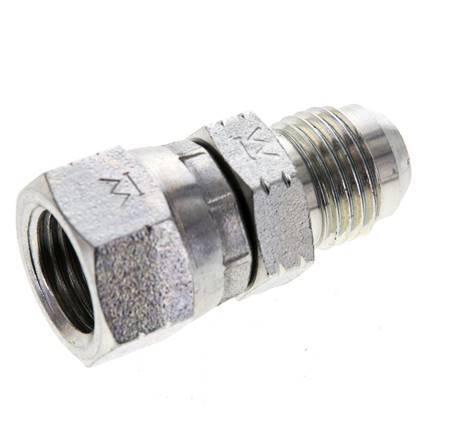 JIC Nippel UNF 9/16''-18 Außengewinde x Innengewinde Stahl 275bar (3863.75psi)