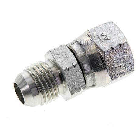 JIC Nippel UNF 9/16''-18 Außengewinde x Innengewinde Stahl 275bar (3863.75psi)