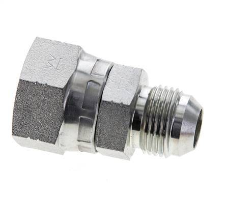JIC Reduziernippel UNF 7/8''-14 Außengewinde x UN 1-1/16''-12 Innengewinde Stahl 210bar (2950.5psi)