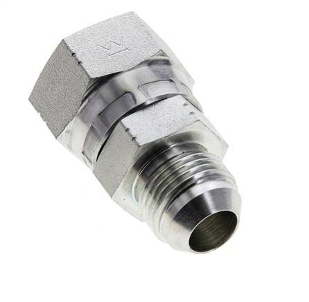 JIC Reduziernippel UNF 7/8''-14 Außengewinde x UN 1-1/16''-12 Innengewinde Stahl 210bar (2950.5psi)