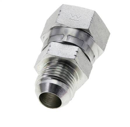 JIC Reduziernippel UNF 7/8''-14 Außengewinde x UN 1-1/16''-12 Innengewinde Stahl 210bar (2950.5psi)