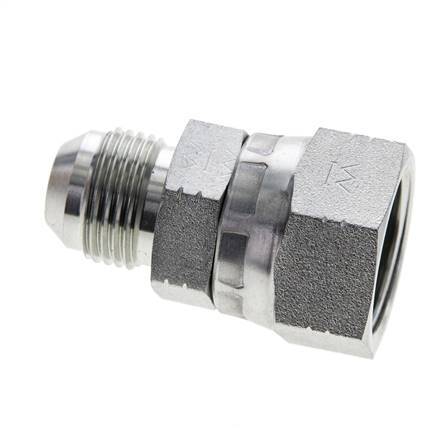 JIC Reduziernippel UNF 7/8''-14 Außengewinde x UN 1-1/16''-12 Innengewinde Stahl 210bar (2950.5psi)