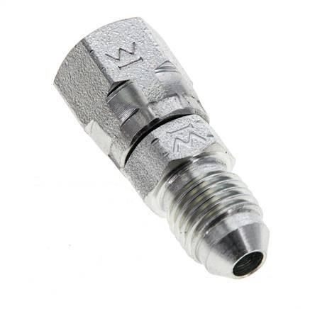 JIC-Nippel UNF 7/16''-20 Außengewinde x Innengewinde Stahl 310bar (4355.5psi)