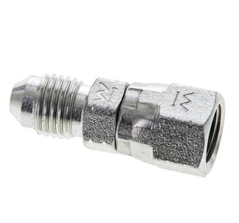 JIC-Nippel UNF 7/16''-20 Außengewinde x Innengewinde Stahl 310bar (4355.5psi)