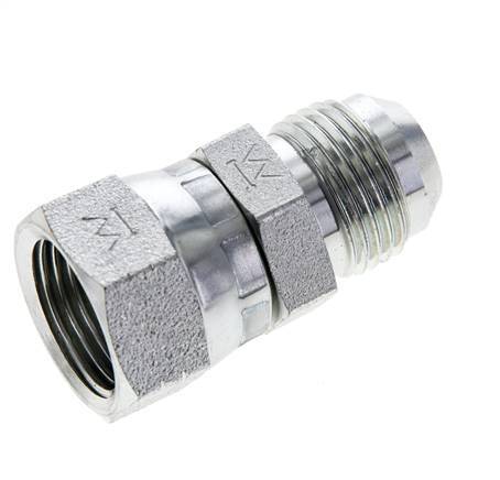JIC Nippel UNF 7/8''-14 Außengewinde x Innengewinde Stahl 210bar (2950.5psi)