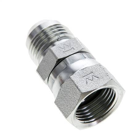 JIC Nippel UNF 7/8''-14 Außengewinde x Innengewinde Stahl 210bar (2950.5psi)