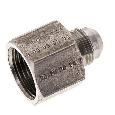 JIC Reduziernippel UNF 3/4''-16 Außengewinde x UN 1-1/16''-12 Innengewinde Edelstahl 210bar (2950.5psi)