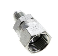 JIC Reduziernippel UNF 7/16''-20 Außengewinde x UNF 3/4''-16 Innengewinde Stahl 275bar (3863.75psi)
