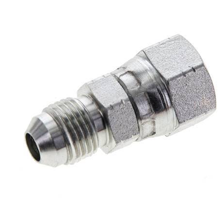 JIC Nippel UNF 1/2''-20 Außengewinde x Innengewinde Stahl 275bar (3863.75psi)