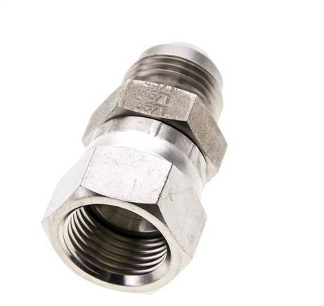 JIC Nippel UNF 3/4''-16 Außengewinde x Innengewinde Edelstahl 275bar (3863.75psi)