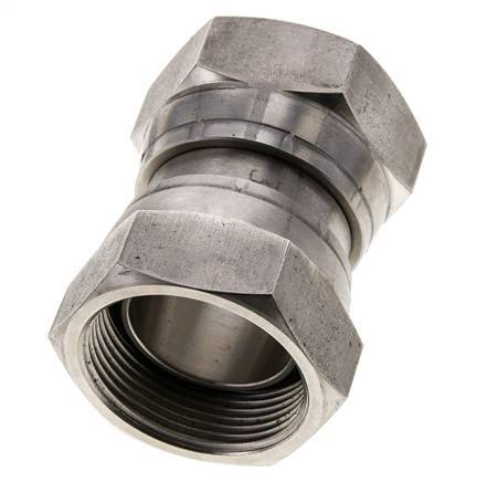 Reduzierstück gerade G1 1/2'' Innengewinde Hochdruck Edelstahl 60° Konus 125bar (1756.25psi) Hydraulisch