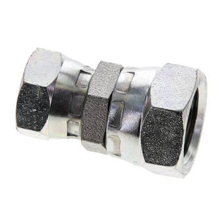 Reduzierstück gerade G3/8'' x G1/2'' Innengewinde Hochdruck Stahl 60° Konus 300bar (4215.0psi) Hydraulisch