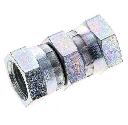 Reduzierstück gerade G3/8'' Innengewinde Hochdruck Stahl 60° Konus 425bar (5971.25psi) Hydraulisch