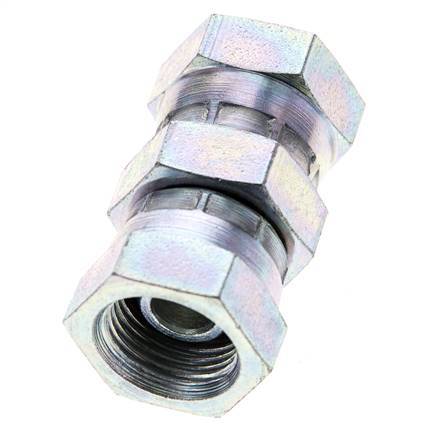 Reduzierstück gerade G3/8'' Innengewinde Hochdruck Stahl 60° Konus 425bar (5971.25psi) Hydraulisch