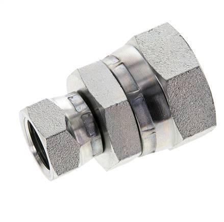 Reduzierstück G1/2'' x G1'' Innengewinde Hochdruck Stahl 60° Konus 150bar (2107.5psi) Hydraulisch