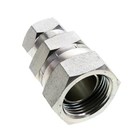 Reduzierstück G1/2'' x G1'' Innengewinde Hochdruck Stahl 60° Konus 150bar (2107.5psi) Hydraulisch