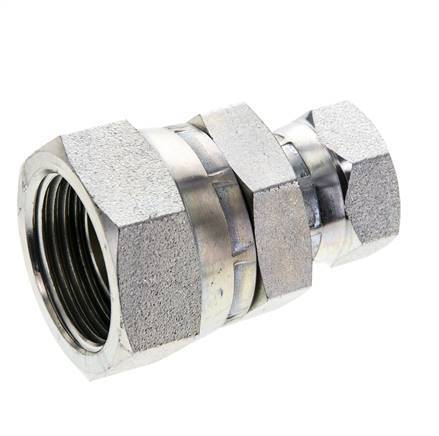 Reduzierstück G1/2'' x G1'' Innengewinde Hochdruck Stahl 60° Konus 150bar (2107.5psi) Hydraulisch