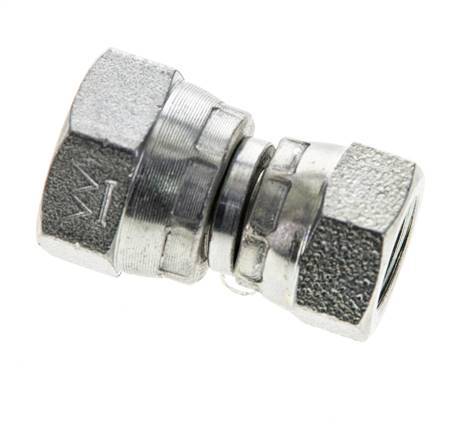 Reduzierstück gerade G1/4'' x G3/8'' Innengewinde Hochdruck Stahl 60° Konus 425bar (5971.25psi) Hydraulisch