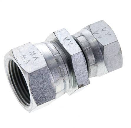Reduzierstück gerade G1/2'' x G3/4'' Innengewinde Hochdruck Stahl 60° Konus 175bar (2458.75psi) Hydraulisch