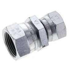 Reduzierstück gerade G1/2'' x G3/4'' Innengewinde Hochdruck Stahl 60° Konus 175bar (2458.75psi) Hydraulisch