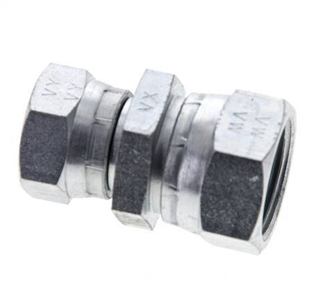 Reduzierstück gerade G1/2'' x G3/4'' Innengewinde Hochdruck Stahl 60° Konus 175bar (2458.75psi) Hydraulisch