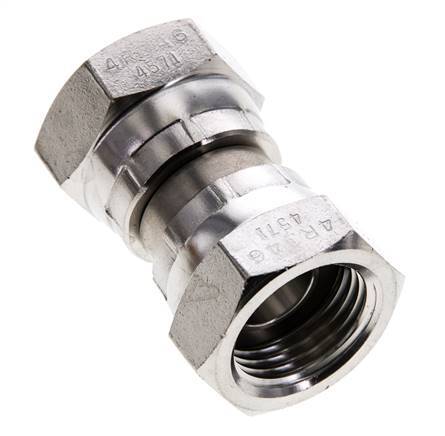 Reduzierstück gerade G1/2'' Innengewinde Hochdruck Edelstahl 60° Konus 300bar (4215.0psi) Hydraulisch