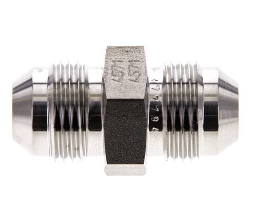 JIC Doppel-Nippel UNF 3/4''-16 Edelstahl 275bar (3863.75psi)