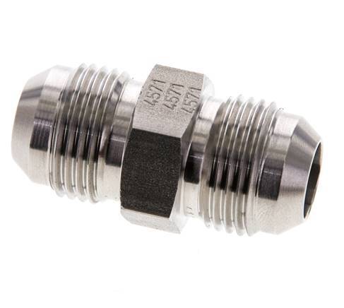 JIC-Doppelnippel UNF 7/8''-14 Edelstahl 210bar (2950.5psi)
