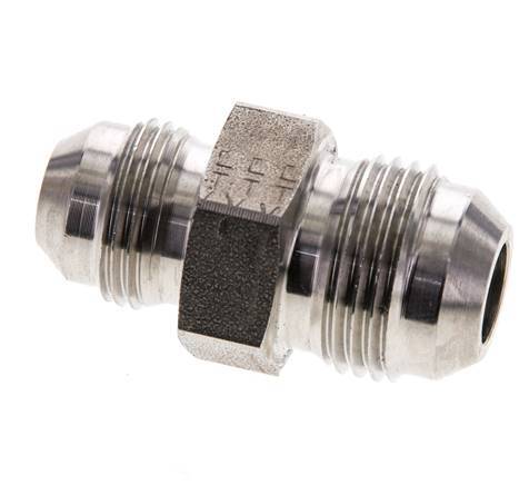 JIC Reduzier-Doppelnippel UNF 3/4''-16 x UNF 7/8''-14 Edelstahl 210bar (2950.5psi)