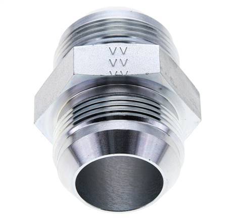JIC Doppel-Nippel UN 1-5/8''-12 Stahl 140bar (1967.0psi)