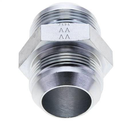 JIC Doppel-Nippel UN 1-5/8''-12 Stahl 140bar (1967.0psi)