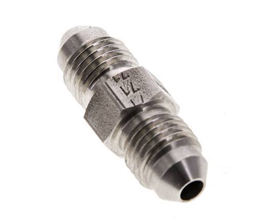 JIC Doppelnippel UNF 7/16''-20 Edelstahl 310bar (4355.5psi)