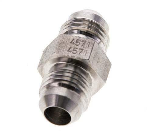 JIC Doppelnippel UNF 9/16''-18 Edelstahl 275bar (3863.75psi)