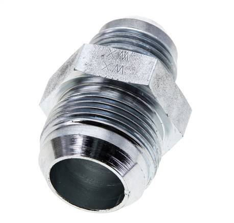 JIC Reduzier-Doppelnippel UN 1-1/16''-12 x UN 1-5/16''-12 Stahl 170bar (2388.5psi)