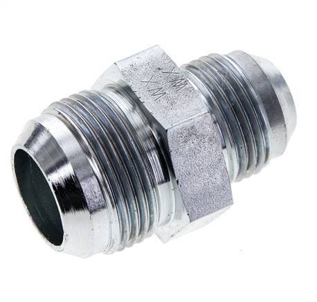 JIC Reduzier-Doppelnippel UN 1-1/16''-12 x UN 1-5/16''-12 Stahl 170bar (2388.5psi)
