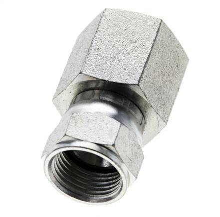 JIC-Verschraubung G1/2'' x UNF 3/4''-16 Innengewinde Stahl 275bar (3863.75psi)