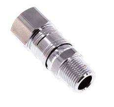 Drehdurchführung R3/8'' Außengewinde x G3/8'' Innengewinde Stahl vernickelt 15bar (210,75psi) für Werkzeuge