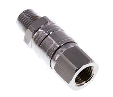 Drehdurchführung R1/4'' Außengewinde x G1/4'' Innengewinde Stahl vernickelt 15bar (210,75psi) für Werkzeuge