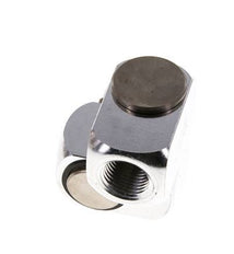Drehdurchführung R1/2'' Innengewinde x Außengewinde Z-Form Messing vernickelt 15bar (210,75psi)