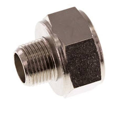 Reduzierstück R3/8'' Außengewinde x Rp3/4'' Innengewinde Messing vernickelt 16bar (224.8psi)